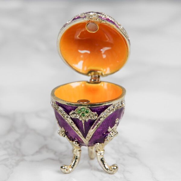 Emali/kultarasia Fabergé 6 cm lila - Image 3