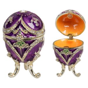 Emali/kultarasia Fabergé 6 cm lila