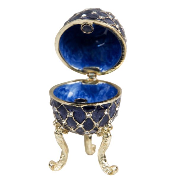Emali/kultarasia Fabergé 6 cm sininen - Image 3