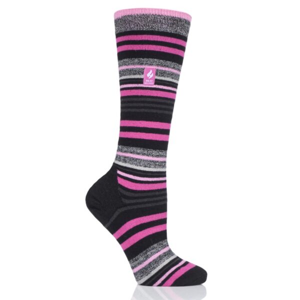 Hiihtosukka Pitkä 37-42 Pinkkiraita - Image 2