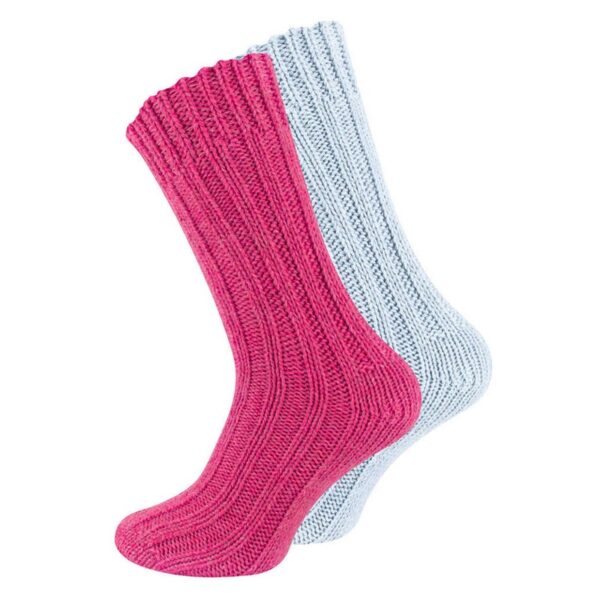 Alpakka-villasukka Pinkki/sin 39-42 - Image 2