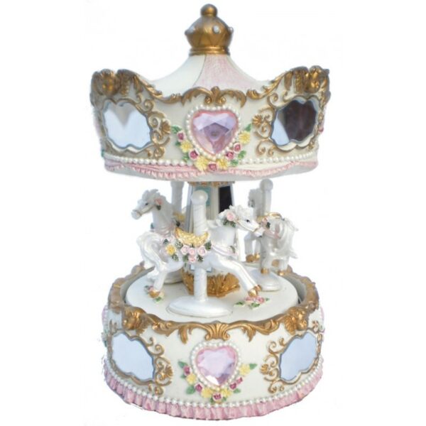 Karuselli-soittorasia Hevoset 17 cm