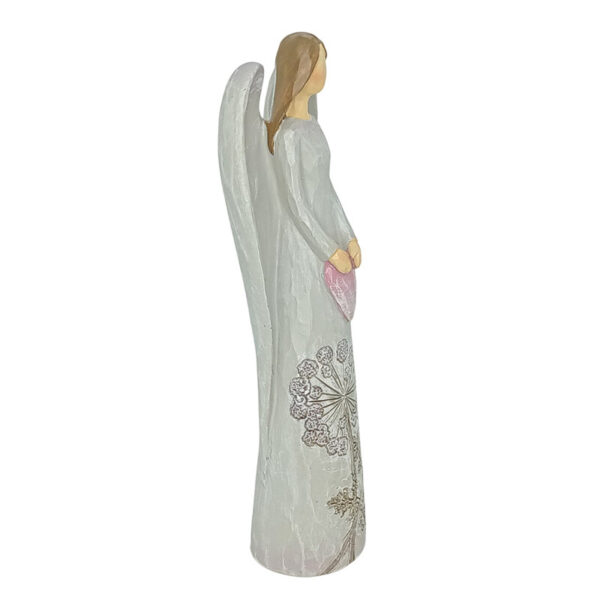 Kukkaenkeli 21 cm Antiikinharmaa - Image 2