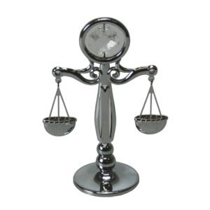 Hopeoitu/kristalli Vaaka