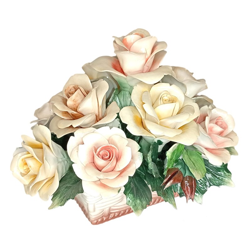 Posliini-ruusut korissa koko XL*