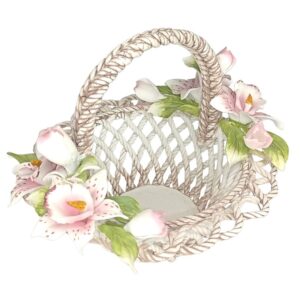 Posliini-pitsikori kukkasilla koko XL*