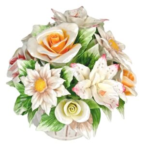 Posliini-kukkakimppu vadissa koko XL