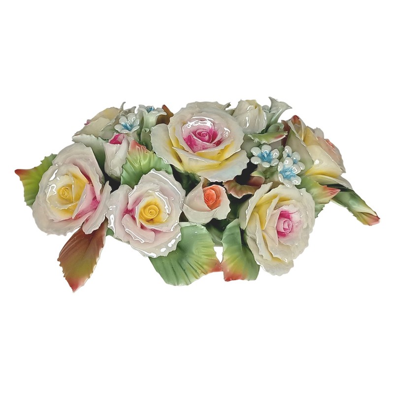 Posliinivihko valkoiset kukat koko XL