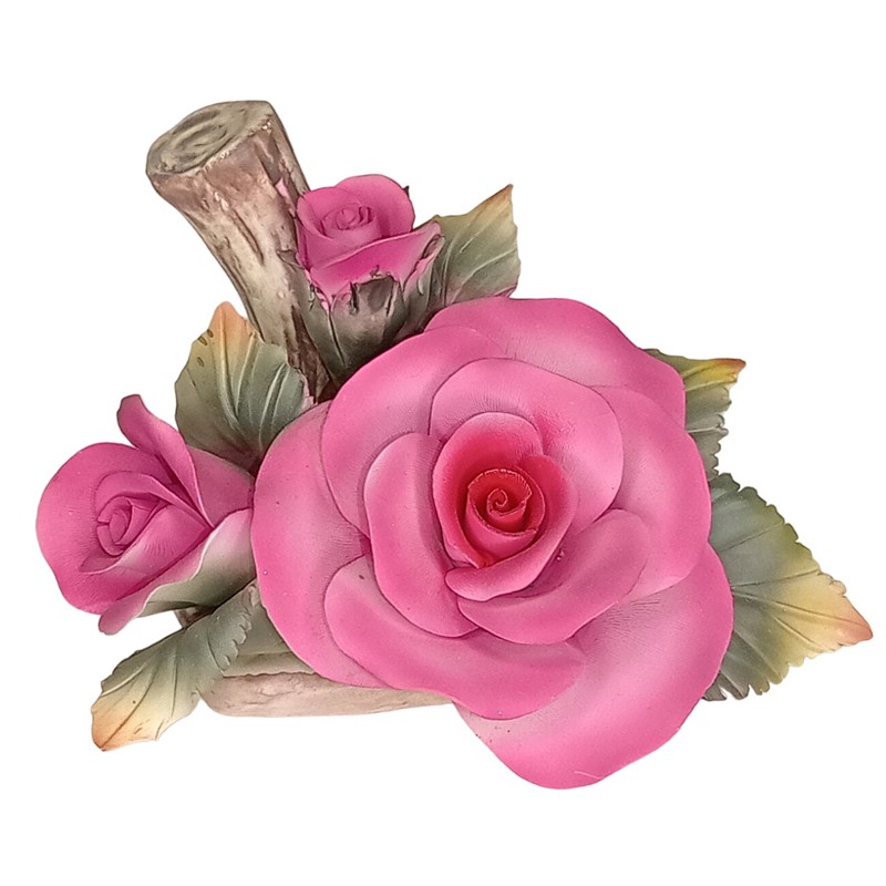 Posliini-punaiset ruusut koko L