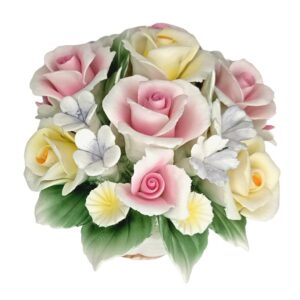 Posliini-ruusukimppu koko L