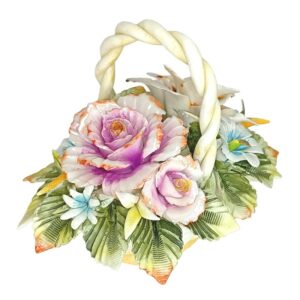 Posliini-kukkakimppu sankakorissa koko L