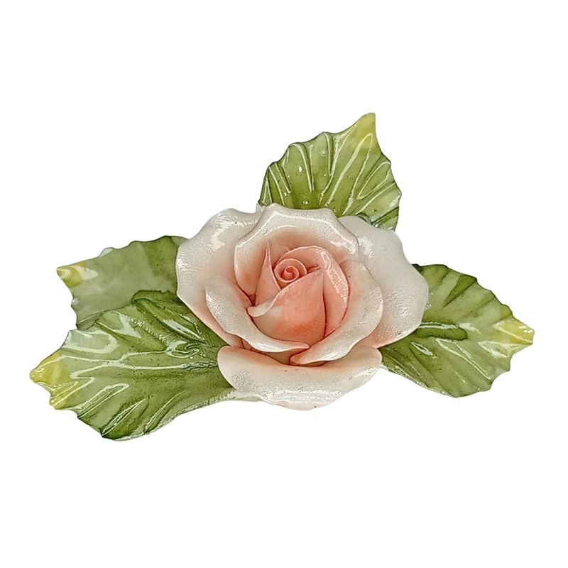 Posliini-ruusu pinkki koko S