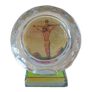 Kristalli-ikoni Jeesus ristillä*