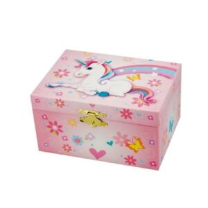 Koru-/soittorasia - Yksisarvinen ja sateenkaari