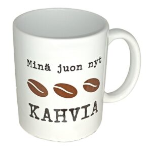 Tekstimuki - Minä juon nyt kahvia