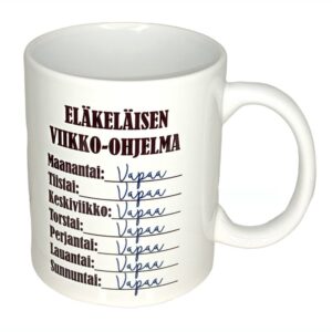 Tekstimuki - Eläkeläisen viikko-ohjelma