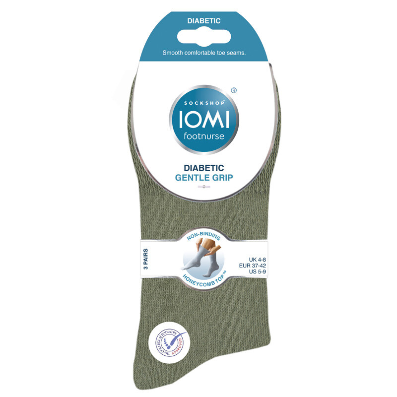 Diabetes-sukka 37-42 Murretut värit 3-nippu - Image 3