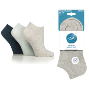 Diabetes-sukka 37-42 varreton värilliset 3-nippu