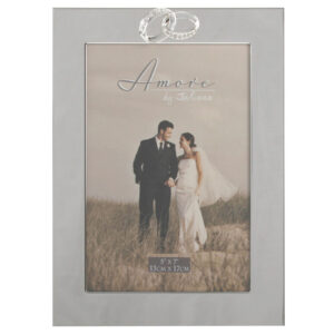 Sormukset -kehys hopeoitu 13x18 cm