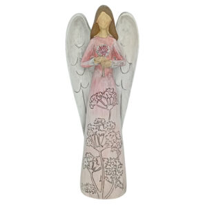 Kukkaenkeli 21 cm Pinkki