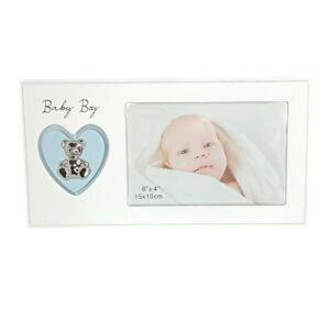 Nalle/Sydän Baby Boy -kehys