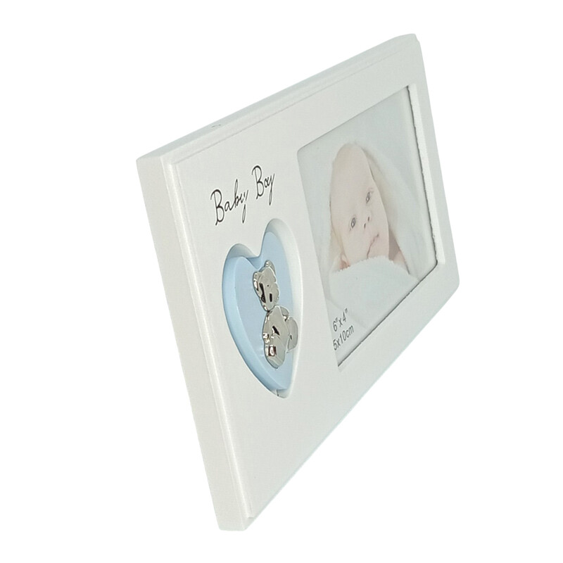 Nalle/Sydän Baby Boy -kehys - Image 2