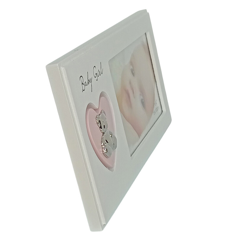 Nalle/Sydän Baby Girl -kehys - Image 2