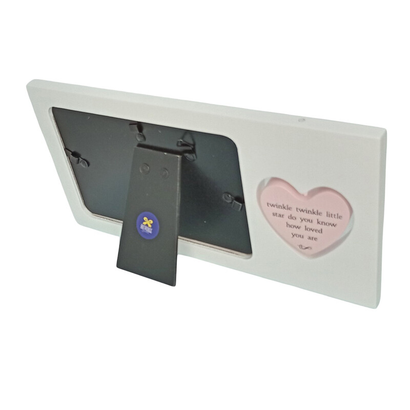 Nalle/Sydän Baby Girl -kehys - Image 3