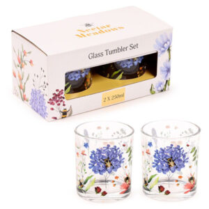 Kesäkukat -juomalasit 2-pakkaus