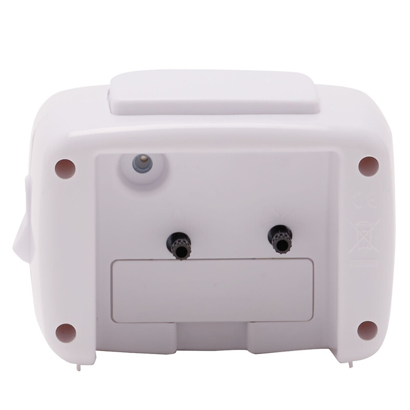 Herätyskello Äänetön suorakaide valkoinen - Image 3