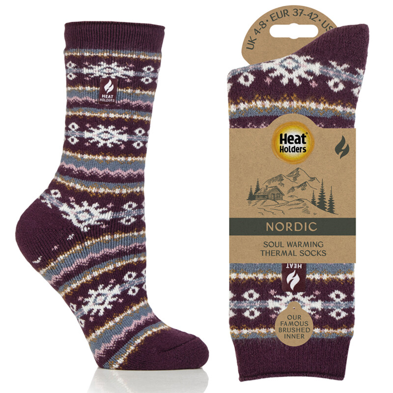 Lämpösukka Nordic 37-42 Cabernet/Rose