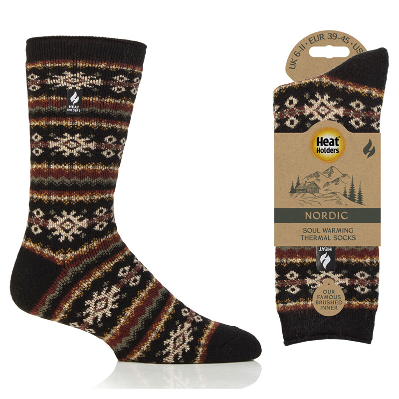 Lämpösukka Nordic 39-45 Black/Olive