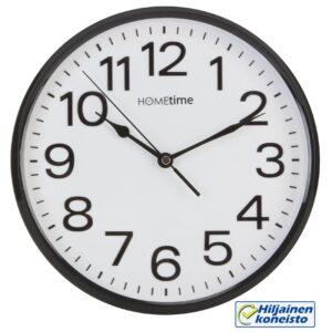 Seinäkello Äänetön 26 cm musta