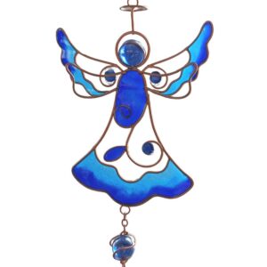 Tiffanyenkeli -tuulikello sininen