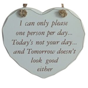 One Person per Day -seinäkyltti