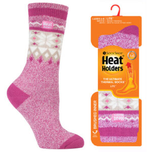 Lämpösukka Lite 37-42 Pinkkikuvio