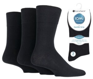 Diabetes-sukka 39-45 musta 3-pakkaus