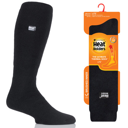 Lämpösukka 39-45 Pitkä Musta