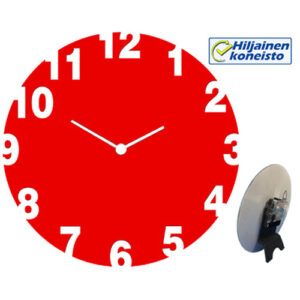 Seinä-/pöytäkello - Punainen