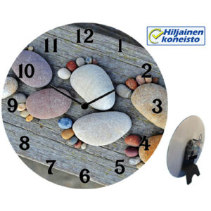 Seinä-/pöytäkello - Kivivarpaat