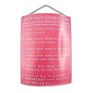 Woman's Guide -seinäkyltti*