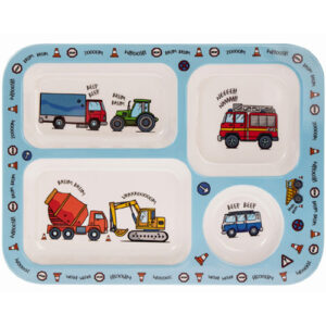 Lasten astiasto Ajoneuvot - Sormisyöntilautanen