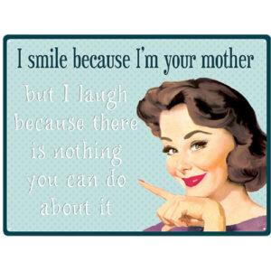 I Smile Because -peltikyltti 40x30 cm