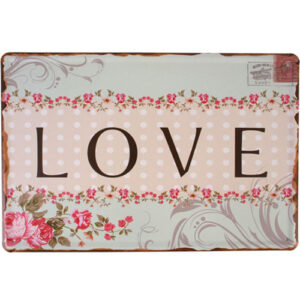 Love -seinäkyltti*