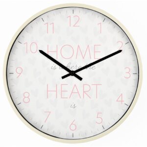 Seinäkello Home Is Where the Heart Is