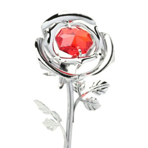 Hopeoitu/kristalli Kukka