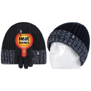 Pipo ja sormikkaat 7-10 vuotta Musta